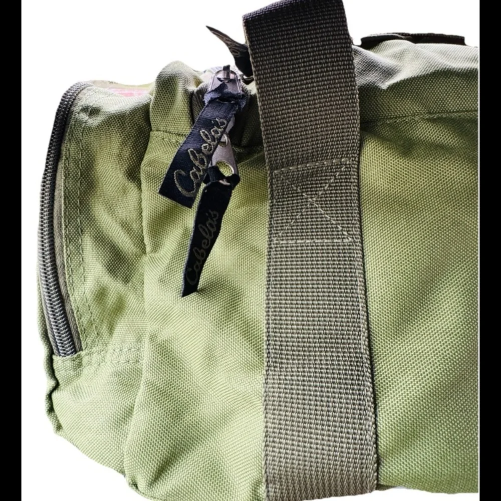 Cabela’s Catch-All Gear Bag‎ Olive Green Water Resistant 21L Utility Duffel